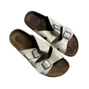 Betula by Birkenstock 8 double buckle slippers